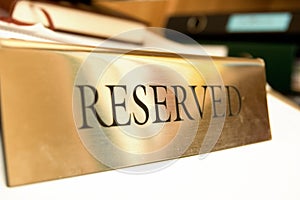 Reserved title