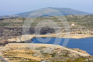 Reservoir along N339 in Portuguese highmountains photo