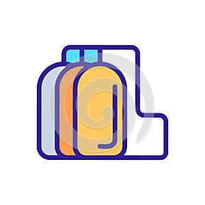 Reservoir with fuel icon vector. Isolated contour symbol illustration