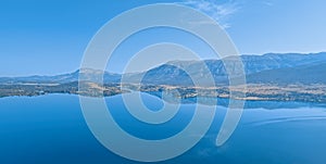 Reservoir lake Peruca at the river Cetina, Croatia