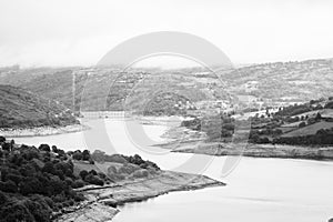 Reservoir located in Ourense Spain