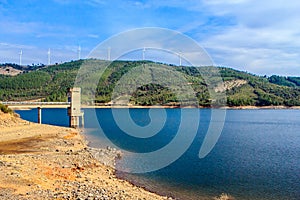 The reservoir of MeimÃÂ¢o, Beira Baixa, Portugal. photo