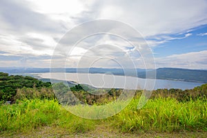 Reservoir in the rainy season