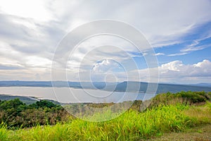 Reservoir in the rainy season