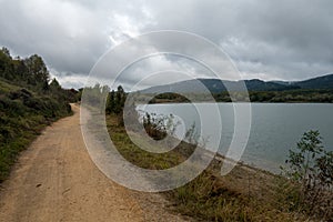 The reservoir of ullibarri-gamboa in Ãlava, Basque Country
