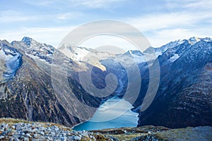 The Reservoir Under High Mountains