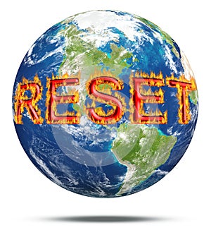 Reset attitudes for planet earth photo