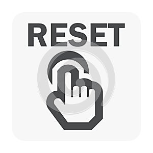 Reset icon black