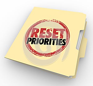 Reset Priorities Manila Folder Files Top Most Important Jobs Tasks