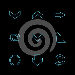 reset , up , next , arrows , directions , left , right , pointer