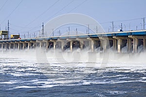 Reset of water on hidroelectric power station