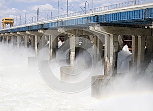 Reset of water at hydroelectric power station