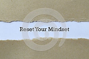 Reset your mindset on paper photo