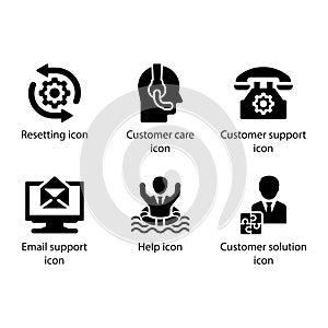 Resetting, Customer care, Customer support, Email support, Help, Customer solution, icon