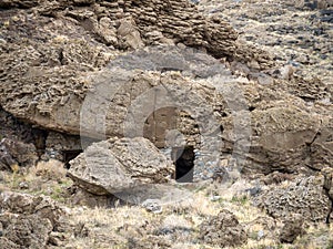 Residence built into the Tufa rock at Pyramid Lake