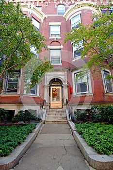 Residence entrance at Boston University