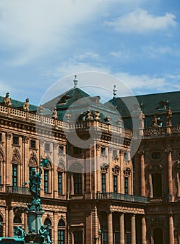 Residence Palace of Wurzburg, Germany in the city of Wurzburg