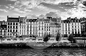 Residences on the Seine River, Paris, France