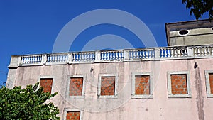 residencial area of lisbon with colorful houses