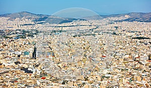 Residental areas of Athens city