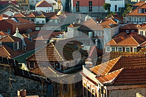 Residental buildings in center of the city old Porto