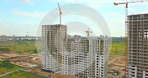 Residental high-rise buildings under construction