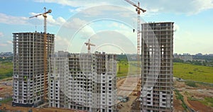 Residental high-rise buildings under construction