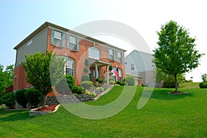 Residential 2-story brick home