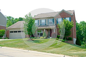 Residential 2-story brick home