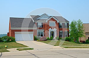 Residential 2-story brick home