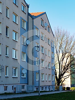 Residential apartment flat house building