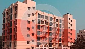 Residential apartment, high rise, multi storey building with rooms