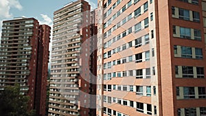 Residential apartments in Medellin. Three skyscrapers in Medellin, Colombia