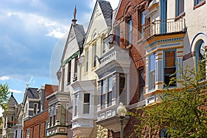Residential architecture of Washington DC, USA.