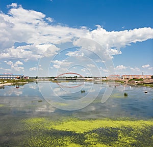 Residential area built in the Lake