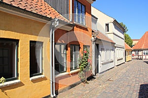 Residential area in the city Odense in Danmark.