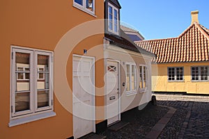 Residential area in the city Odense in Denmark