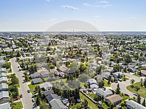 Residential area of Grande Prairie, Alberta, Canada photo