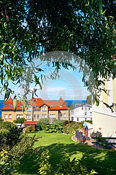 Residential area in Lohme on the Baltic Sea on the island of RÃ¼gen