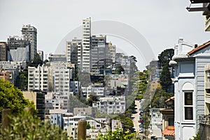Residential area of San Francisco, California - Russian Hill photo