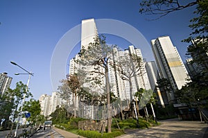 Residential area in Seoul