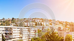 Residential area in Vina del Mar, Chile