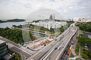 Residential areas of Singapore.