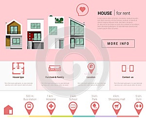 Residential banner and Infographic for web design 2