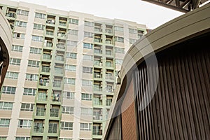 Residential building in the corner