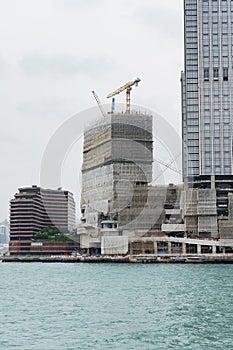 Residential building in downtown Hong Kong