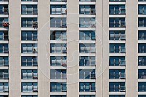 Residential building facade, apartment house / real estate exterior