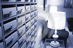 Residential building letter boxes