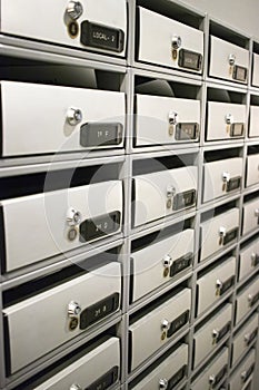 Residential building letter boxes