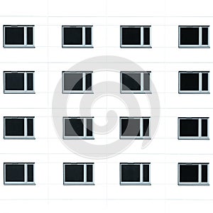 Residential building windows background